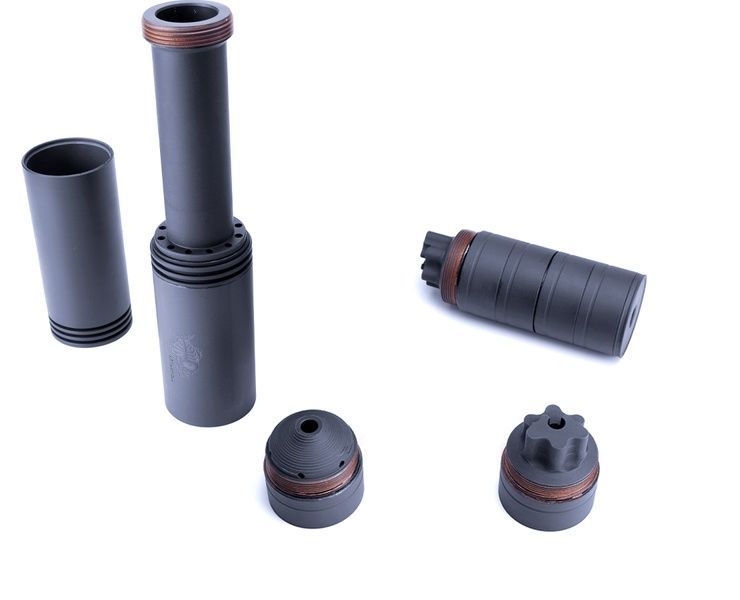 Інтегрований розбірний ПБС з максимальним звукогасінням кал. 9 mm S441L, 9mm, 1/2x28 фото