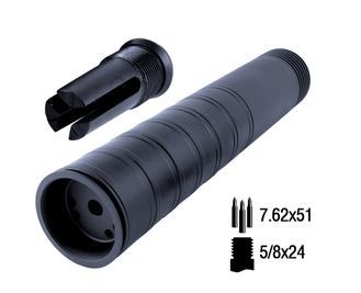 Газорозвантажений розбірний ПБС + полум'ягасник кал. 308 Win для AR10, UAR10 S44G-AR10 фото